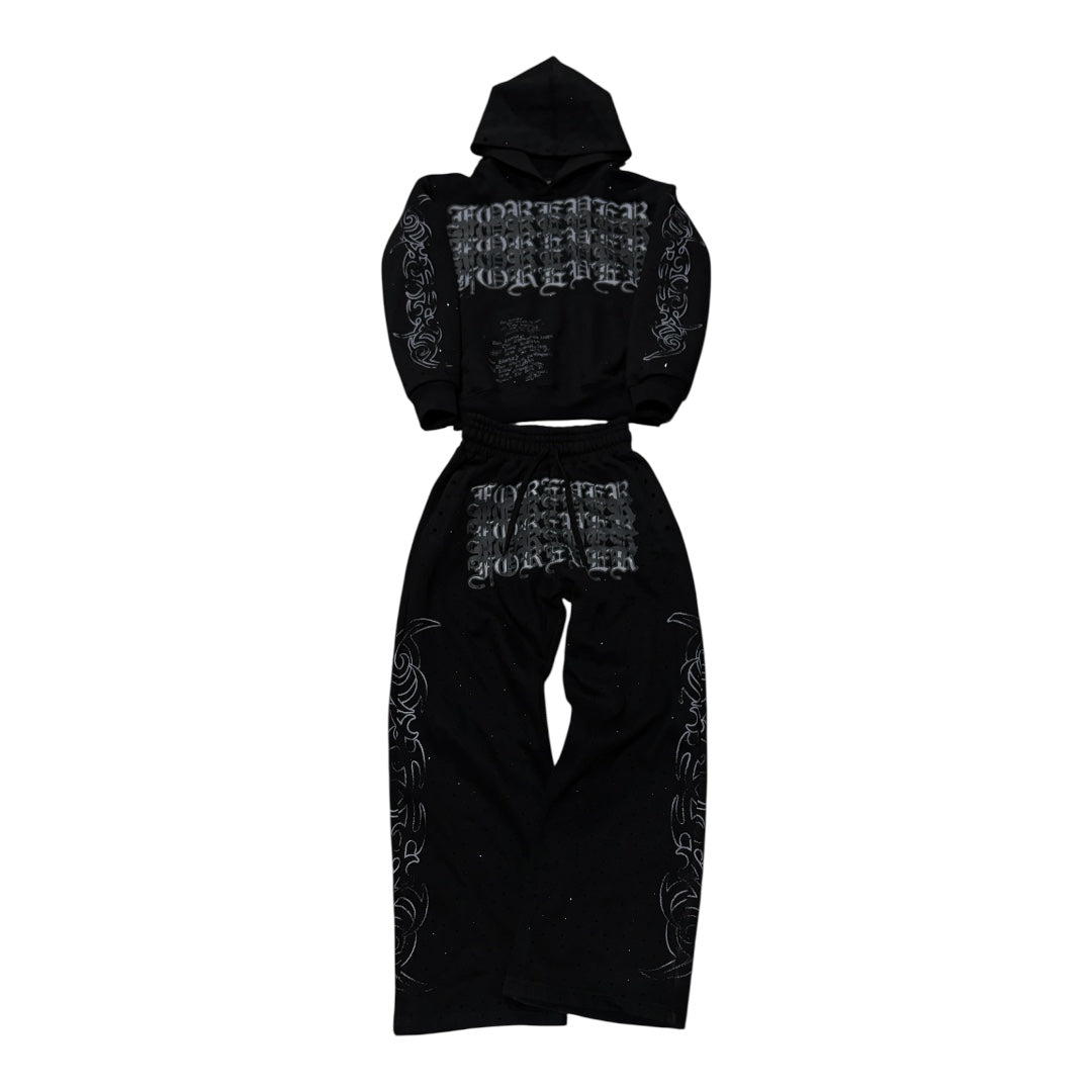 Dark “stardust” sweatsuit