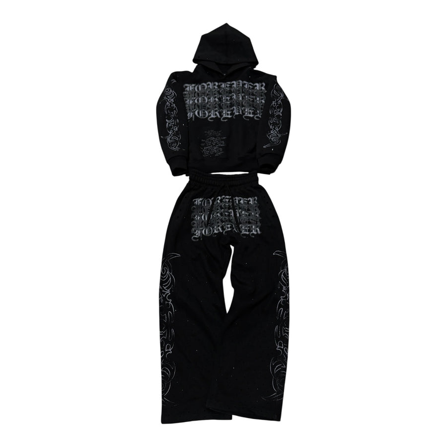 Dark “stardust” sweatsuit
