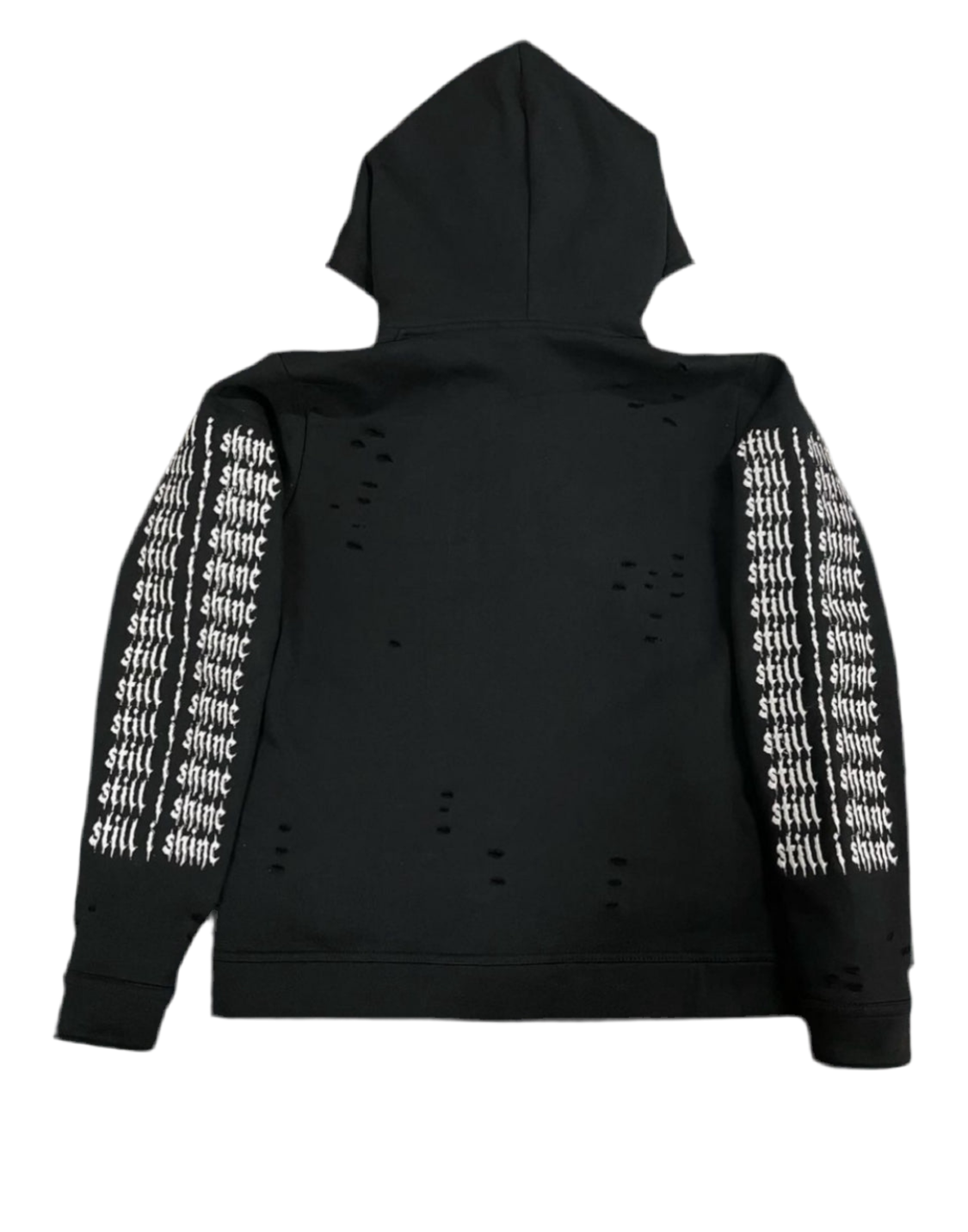 Still i Shine Distressed Zip Up