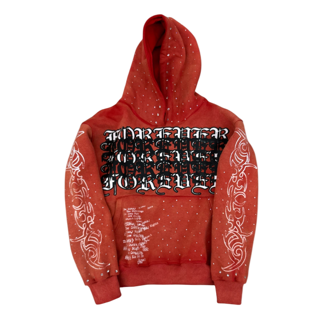 RED STARDUST HOODIE