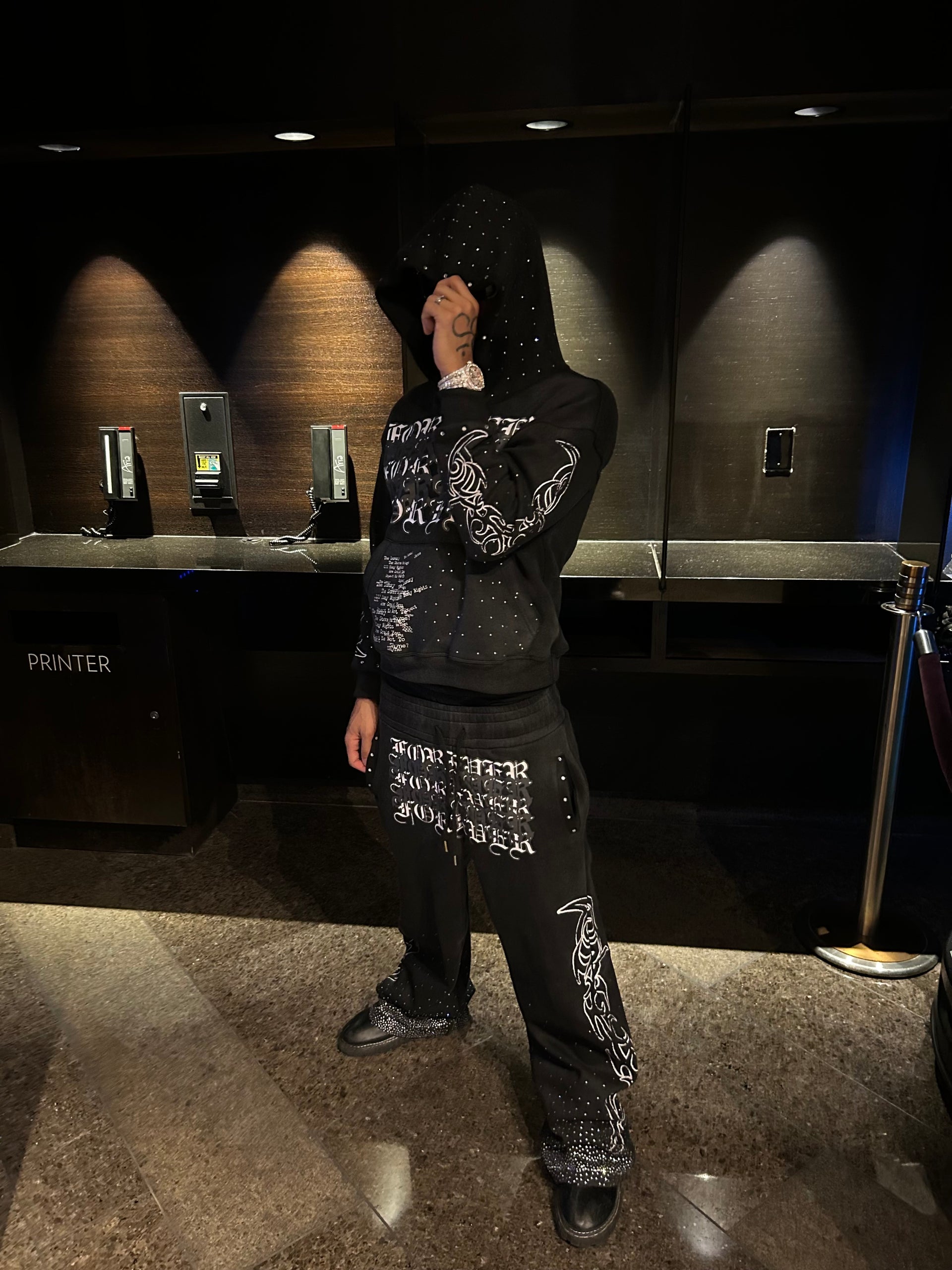 ONYX STARDUST HOODIE