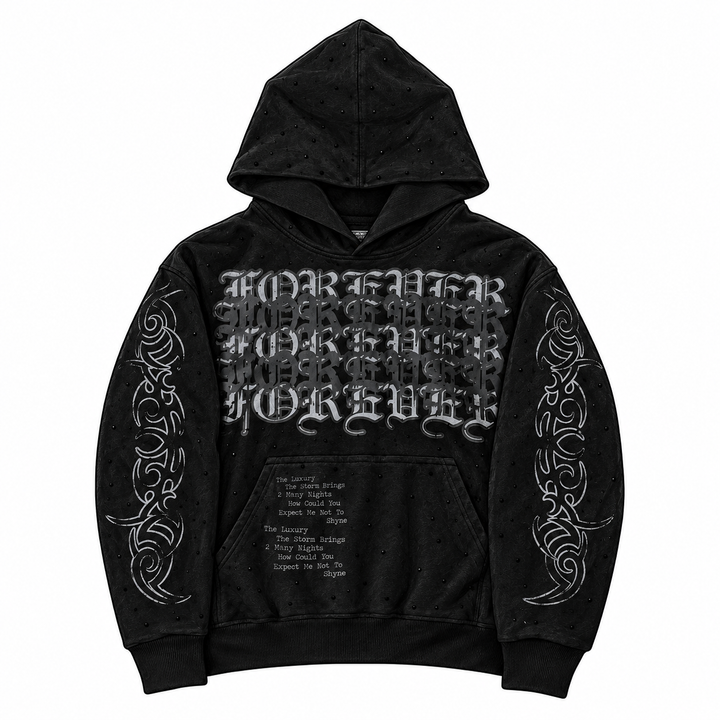 Dark “Stardust” Hoodie sketch mockup