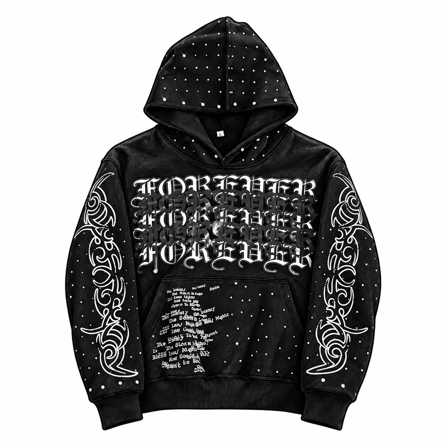 ONYX STARDUST HOODIE