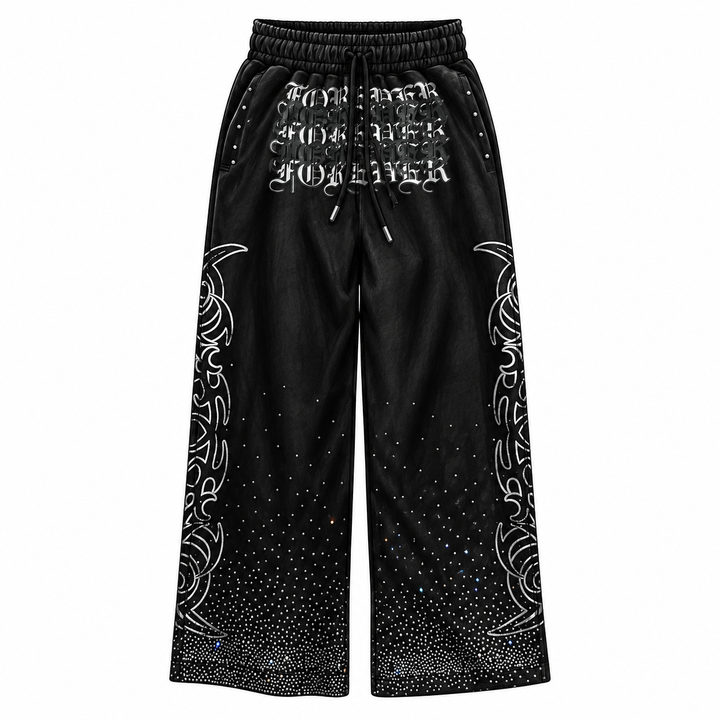 ONYX STARDUST SWEATS — front sketch mockup