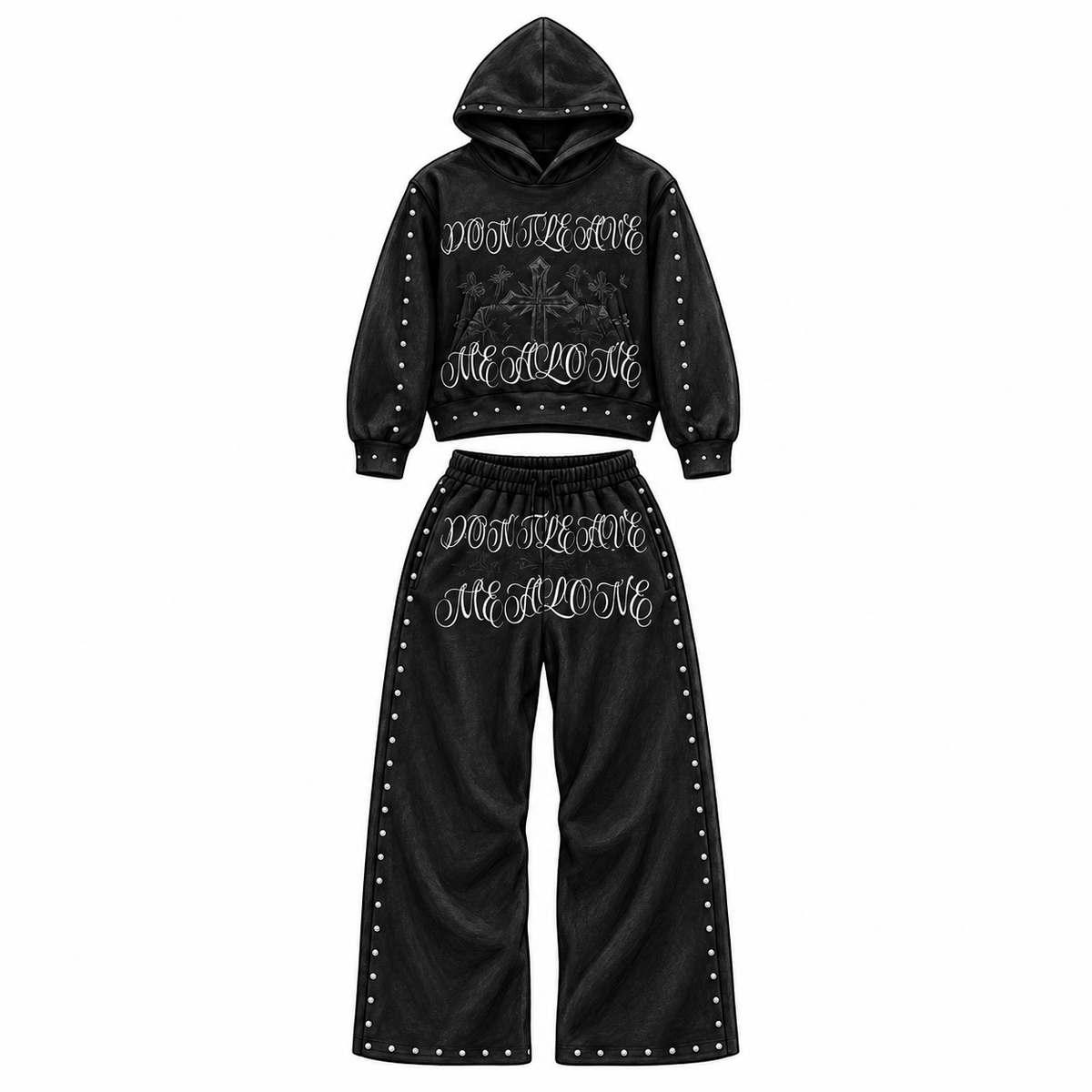 DLMA SWEATSUIT — front sketch mockup