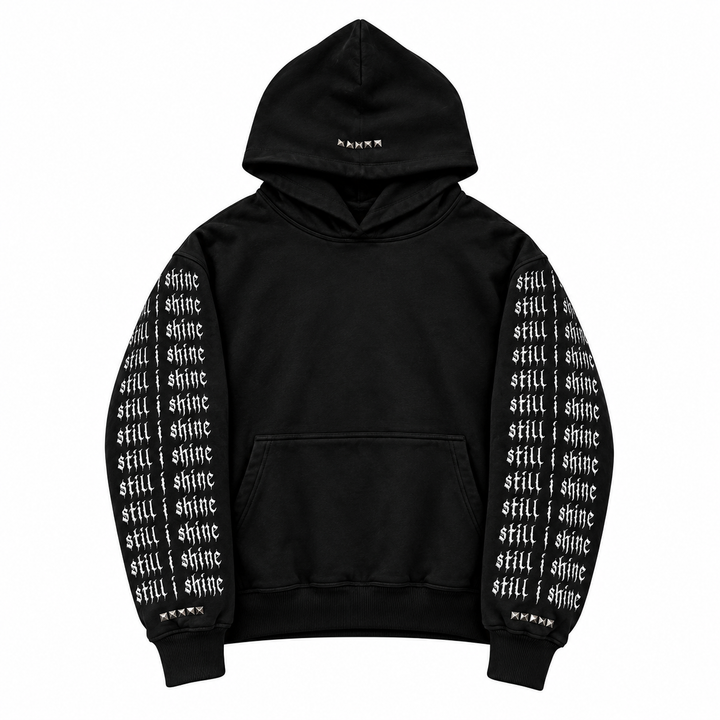 STILL I SHINE HOODIE sketch mockup