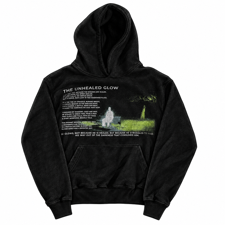GLOW HOODIE sketch mockup